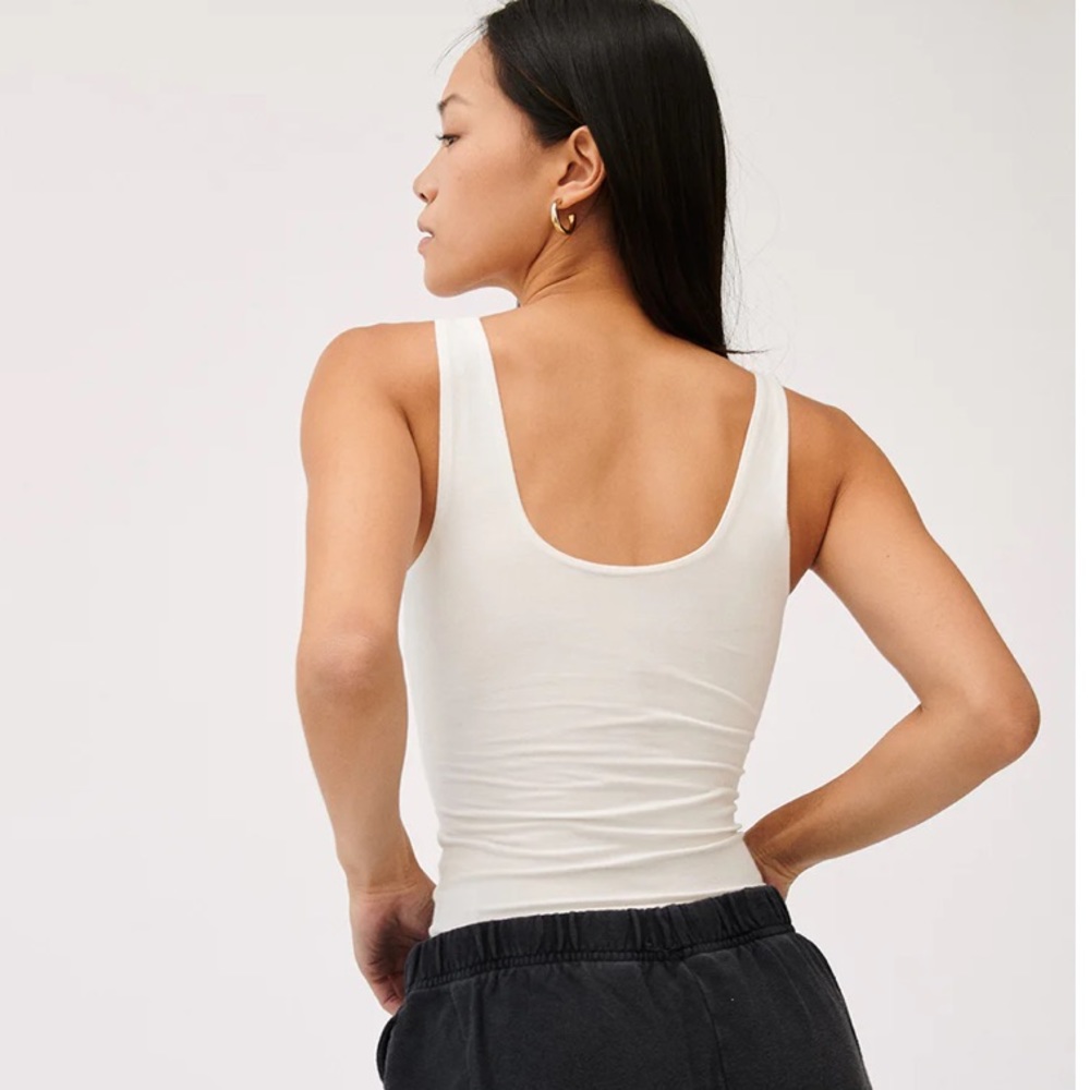 NWT Groceries Apparel Thong Bodysuit in White Size Medium - Picture 5 of 6